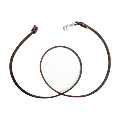 GSS - Heavy Duty Harness Leather Dog Leash with Knot End And Stainless-Steel Clasp