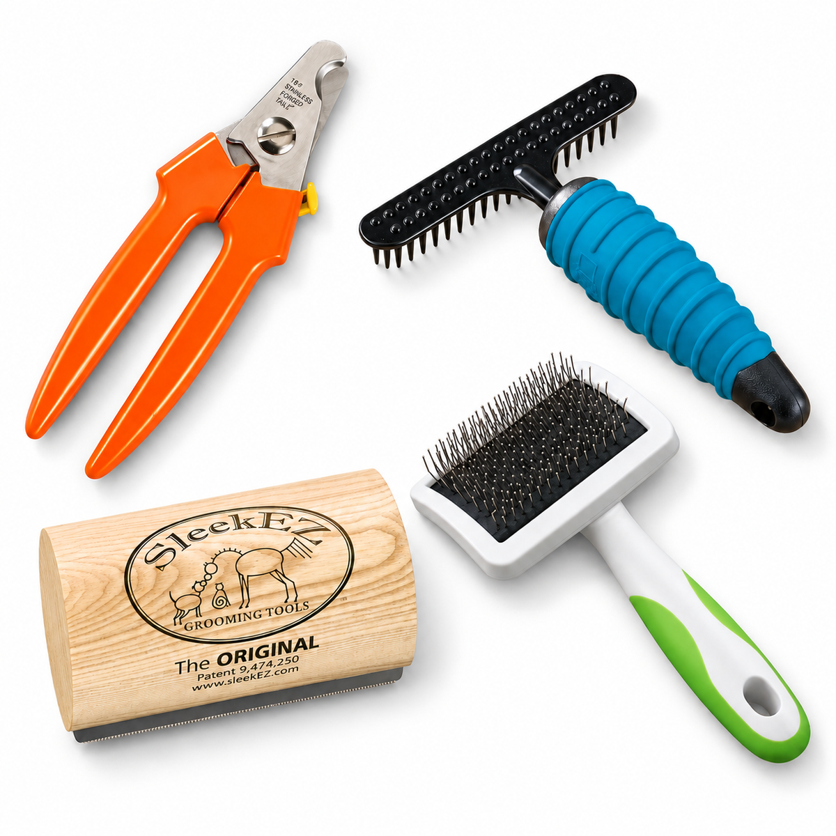 The Ultimate Grooming Essentials Bundle – 4-Piece Coat & Nail Care Kit