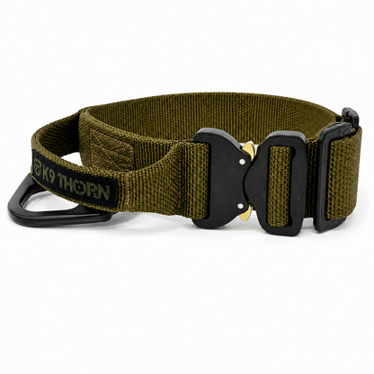 K9 THORN Cobra-Bravo 1.75-Inch Tactical Dog Collar with COBRA Buckle & Handle