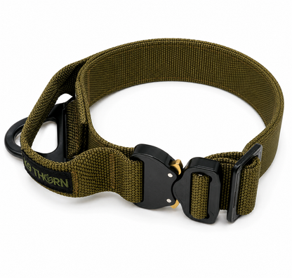 K9 THORN Cobra-Bravo 1.75-Inch Tactical Dog Collar with COBRA Buckle & Handle