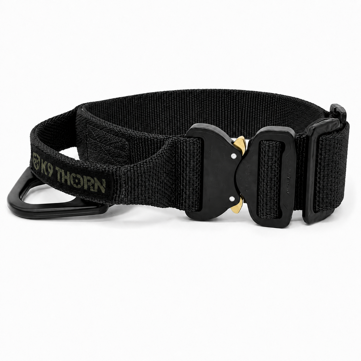 K9 THORN Cobra-Bravo 1.75-Inch Tactical Dog Collar with COBRA Buckle & Handle