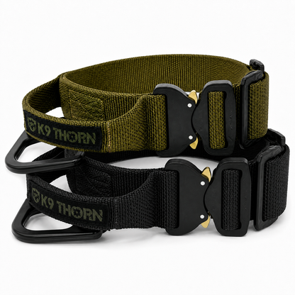 K9 THORN Cobra-Bravo 1.75-Inch Tactical Dog Collar with COBRA Buckle & Handle