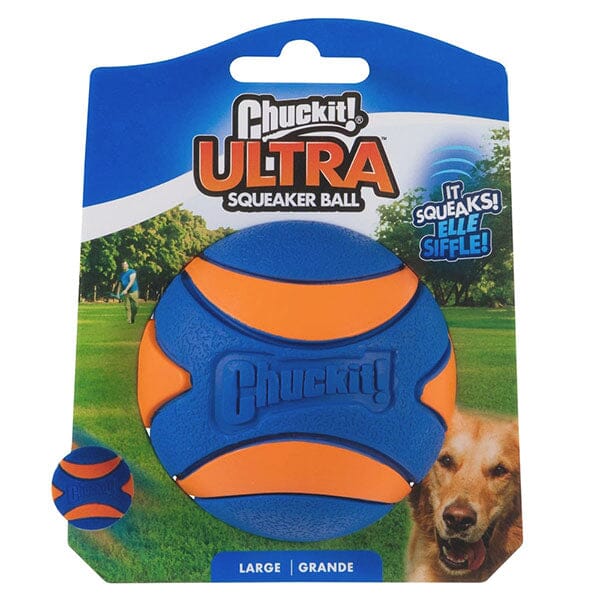 CHUCKIT - Ultra Squeaker Ball Dog Toy Dog Toys Chuckit Large 3" 