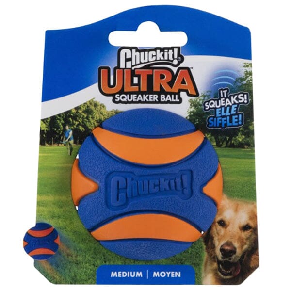 CHUCKIT - Ultra Squeaker Ball Dog Toy Dog Toys Chuckit Medium 2.5" 