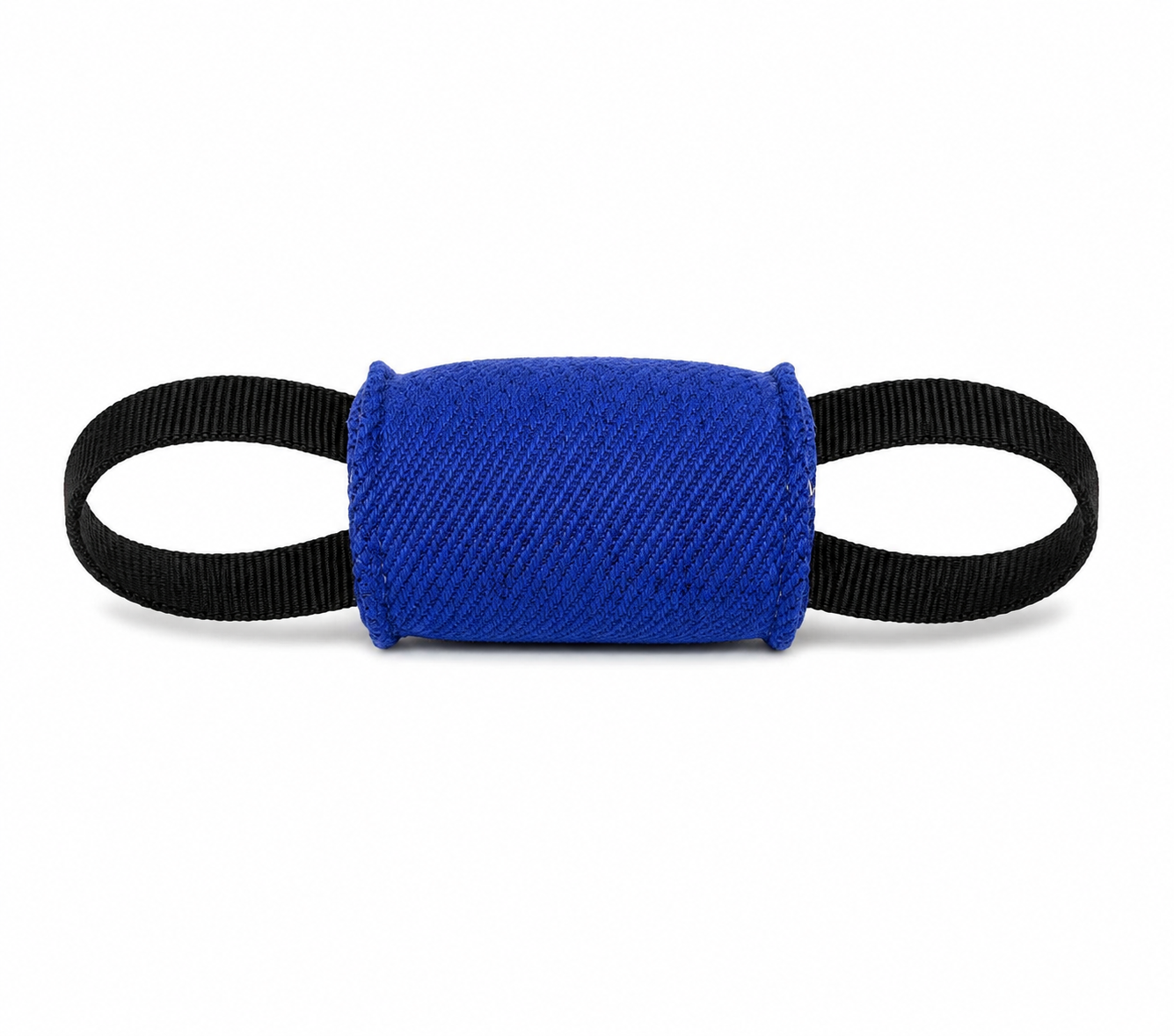 DOGTECH Small 4" x 2.75" Synthetic Cylinder Dog Tug with 2 Handles