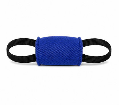DOGTECH Small 4" x 2.75" Synthetic Cylinder Dog Tug with 2 Handles
