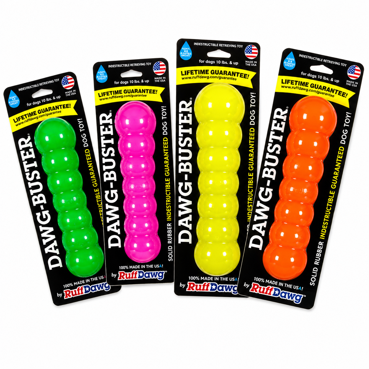 RUFF DAWG Dawg-Buster for Aggressive Chewers – Floats & Lifetime Guarantee