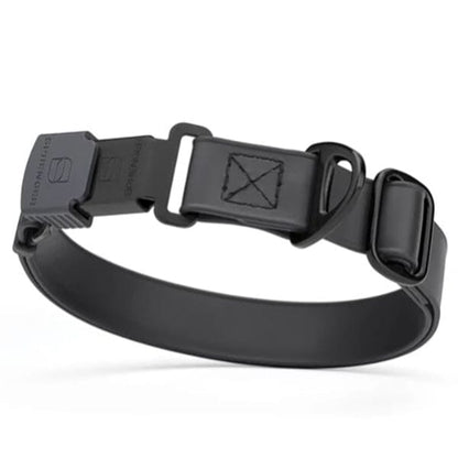 DOGLINE - Biothane Waterproof Dog Collar with Herm Sprenger Stainless Steel Quick Release Buckle Pet Collars & Harnesses Dogline 12"-19"L x 3/4"W Black Stainless Steel 