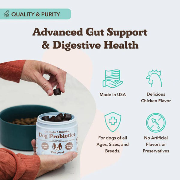 NATURAL DOG COMPANY - Super-Flora Probiotic Supplement