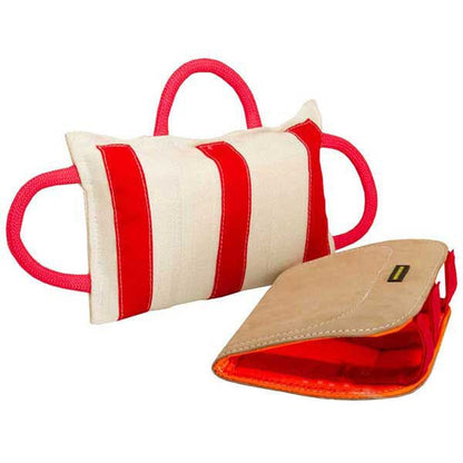 FOR DOG TRAINERS - Bite Training Pillow With Leather Cover in , durable for dogs