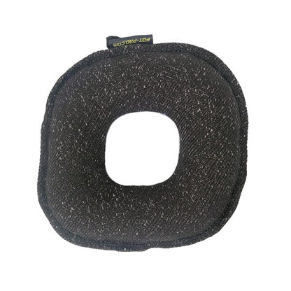 FOR DOG TRAINERS - French Linen Bagel Bite Tug in Black, durable Pet Training Aids for dogs