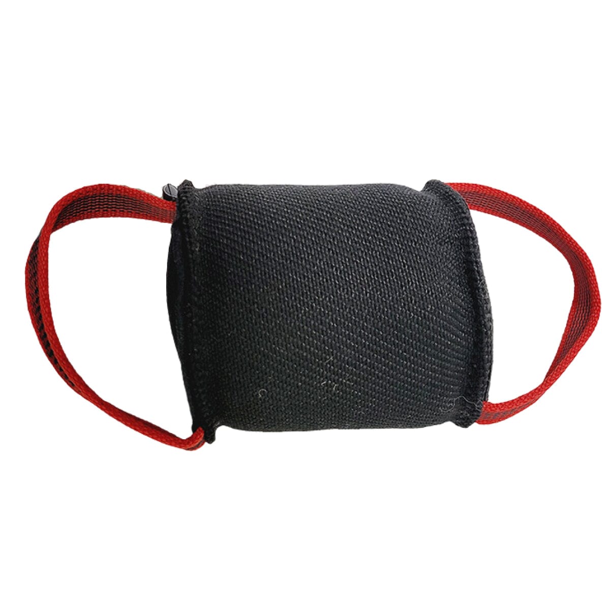 FOR DOG TRAINERS - French Linen Mini Turbo with Split Ends and Dual Handles in Black, durable for dogs