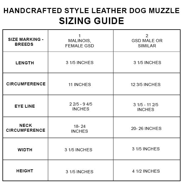 FOR DOG TRAINERS - Handcrafted Style Leather Dog Muzzle For Dog Trainers 