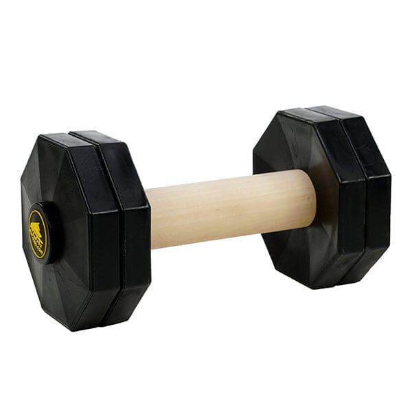 FOR DOG TRAINERS - Wooden Dog Training Dumbbell With Plastic Weight Plates 1000g Pet Training Aids For Dog Trainers Black 