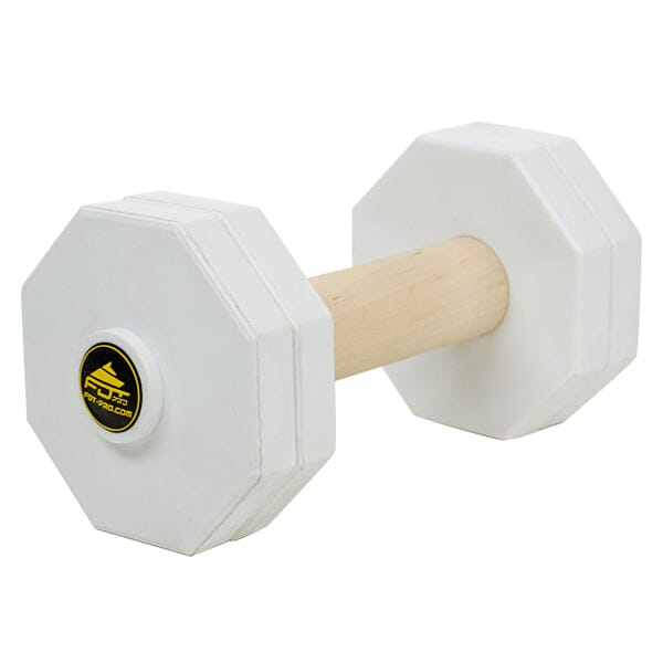 FOR DOG TRAINERS - Wooden Dog Training Dumbbell With Plastic Weight Plates 1000g Pet Training Aids For Dog Trainers White 