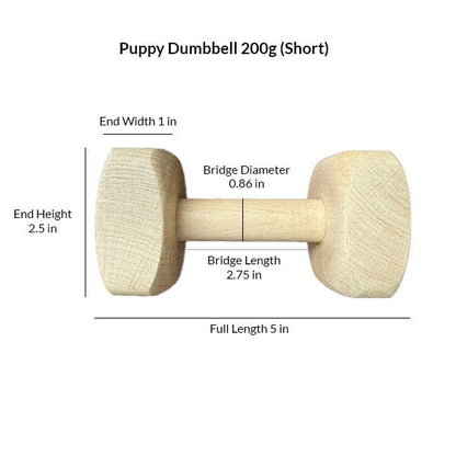 GAPPAY - Puppy Dumbbell 200g Pet Training Aids Gappay 
