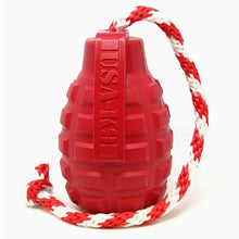 SODAPUP - USA-K9 Grenade Durable Rubber Chew Toy & Treat Dispenser - Red