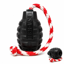 USA-K9 Magnum Grenade Chew Toy for Dogs – Ultra Durable Rubber, Treat Dispenser, Tug & Retrieving Toy