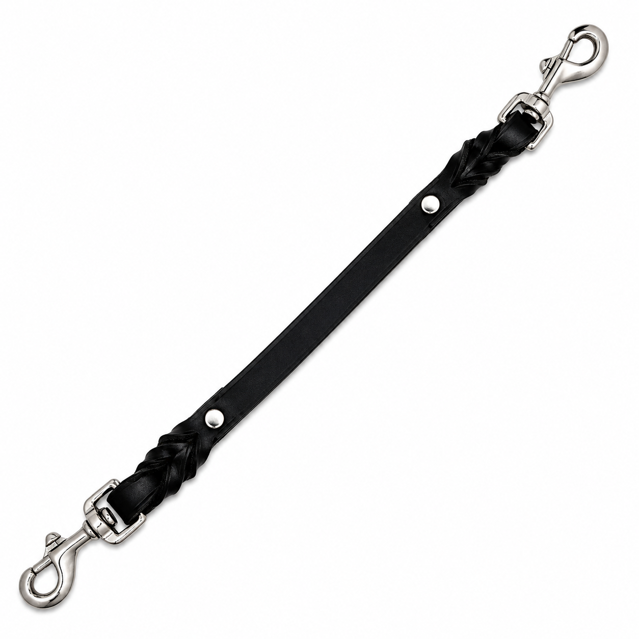 GSS 16" Double-Clasp Leather Training Tab with Stainless Steel Hardware