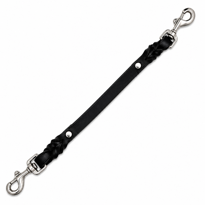 GSS 16" Double-Clasp Leather Training Tab with Stainless Steel Hardware