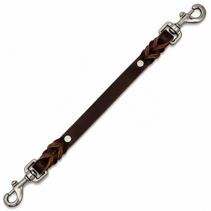 GSS 16" Double-Clasp Leather Training Tab with Stainless Steel Hardware
