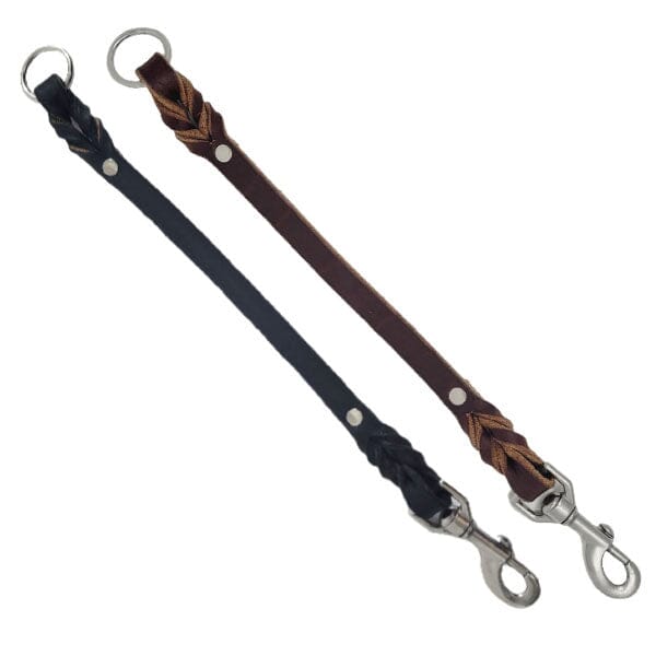 GSS - 16" Leather Tab with Stainless-Steel Clasp and O-Ring Pet Leashes German Shepherd Shop 