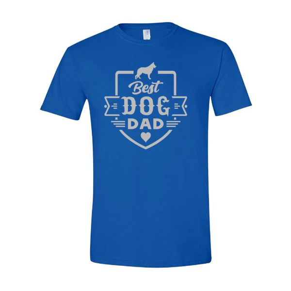 GSS - Best German Shepherd Dad T-Shirts German Shepherd Shop Gildan Men's Crewneck Royal Blue S