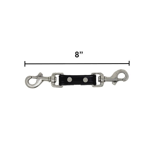 GSS - Biothane Prong Collar Backup Safety Connector German Shepherd Shop 8" 