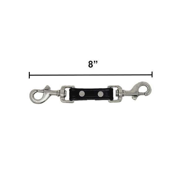 GSS - Biothane Prong Collar Backup Safety Connector in 8", durable for dogs