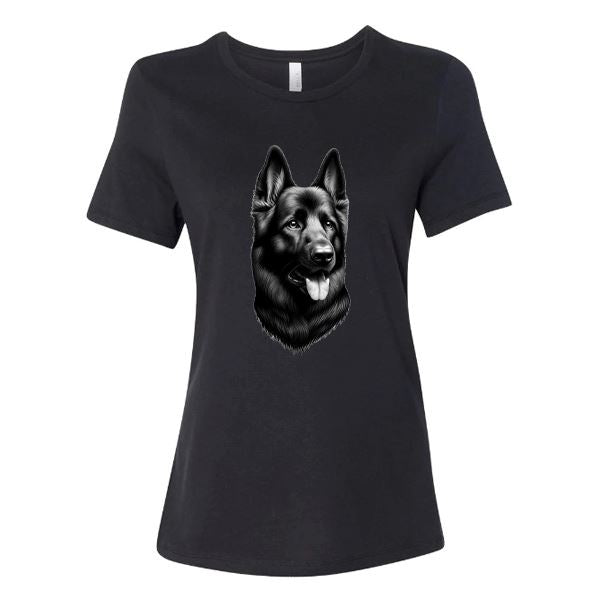 GSS - Black German Shepherd Protector T-Shirts German Shepherd Shop Bella Canvas Women's Crewneck Black S