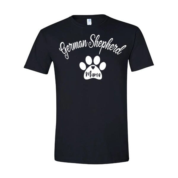 GSS - German Shepherd Mama T-Shirts German Shepherd Shop Gildan Men's Crewneck Black S