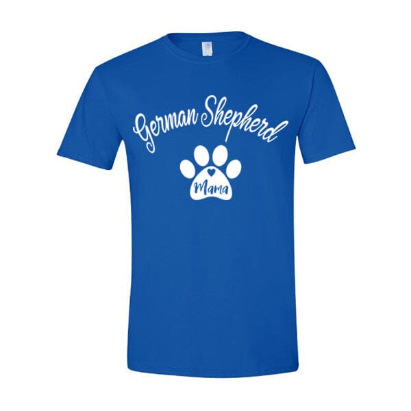 GSS - German Shepherd Mama T-Shirts German Shepherd Shop Gildan Men's Crewneck Royal Blue S