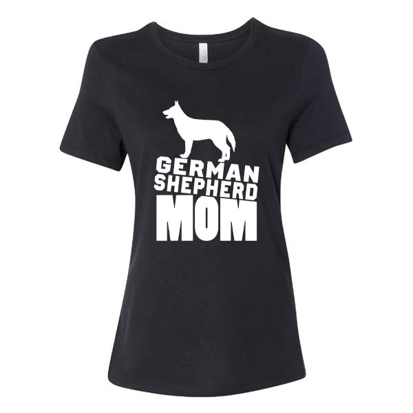 GSS - German Shepherd Mom T-Shirts German Shepherd Shop Bella Canvas Women's Crewneck Black S