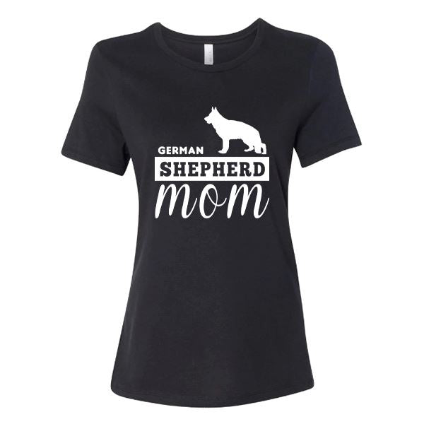 GSS - German Shepherd Mom T-Shirts German Shepherd Shop Bella Canvas Women's Crewneck Black S