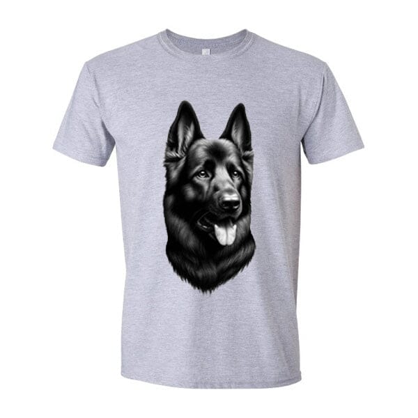 GSS - German Shepherd Protector T-Shirts German Shepherd Shop Gildan Men's Crewneck Heather Gray S