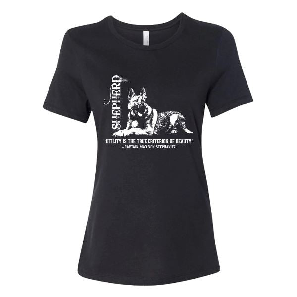 GSS - German Shepherd Utility T-Shirts German Shepherd Shop Bella canvas Women's Crewneck Black S