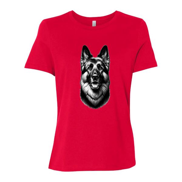 GSS - Happy Guardian Shepherd T-Shirts German Shepherd Shop Bella Canvas Women's Crewneck Red S