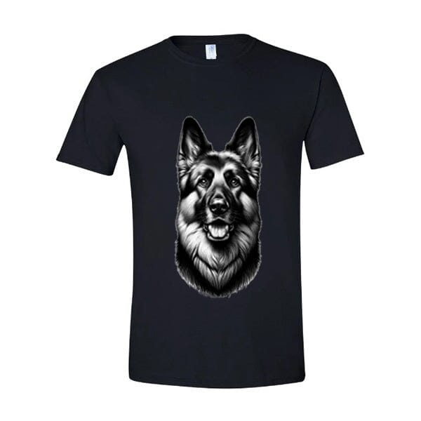 GSS - Happy Guardian Shepherd T-Shirts German Shepherd Shop Gildan Men's Crewneck Black S