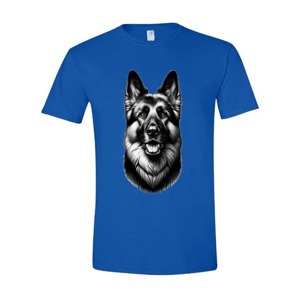 GSS - Happy Guardian Shepherd T-Shirts German Shepherd Shop Gildan Men's Crewneck Royal Blue S