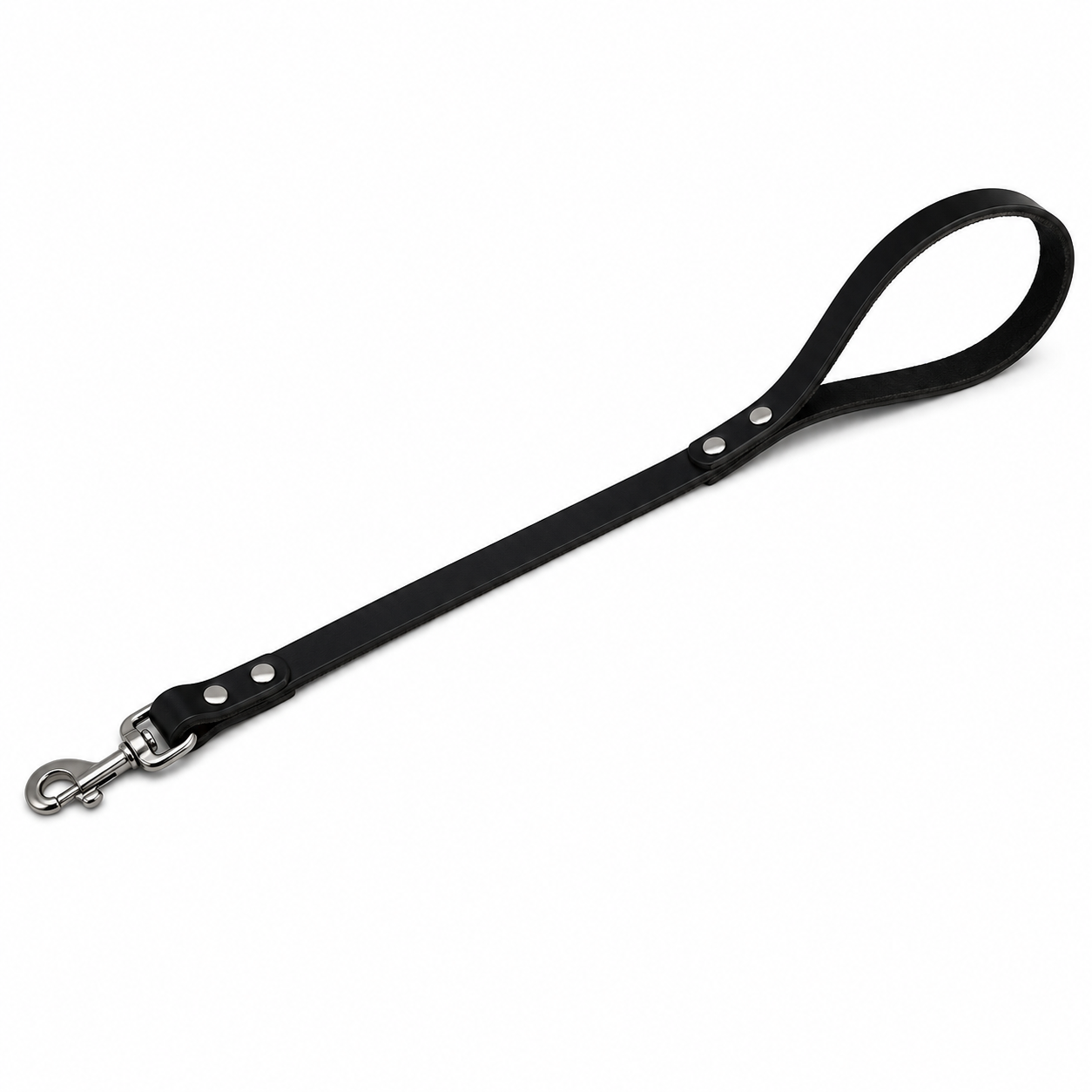 GSS Heavy-Duty Leather Traffic Leash with Stainless Steel Clasp