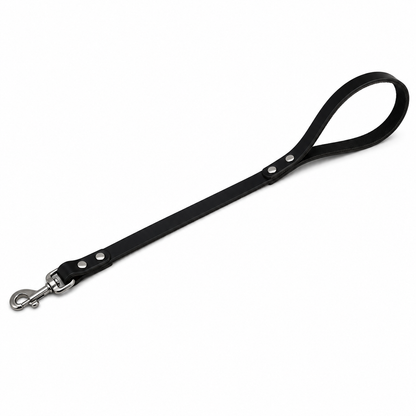 GSS Heavy-Duty Leather Traffic Leash with Stainless Steel Clasp