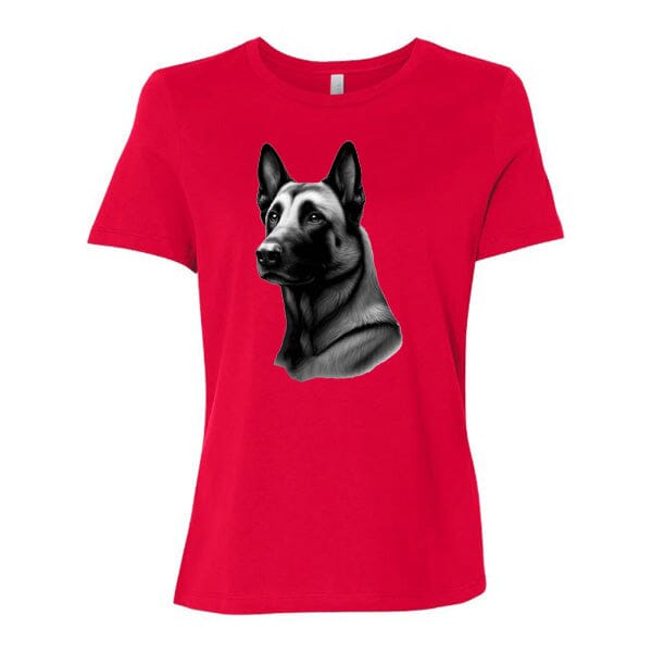 GSS - Malinois T-Shirts German Shepherd Shop Bella Canvas Women's Crewneck Red S