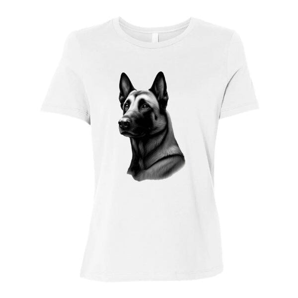 GSS - Malinois T-Shirts German Shepherd Shop Bella Canvas Women's Crewneck White S