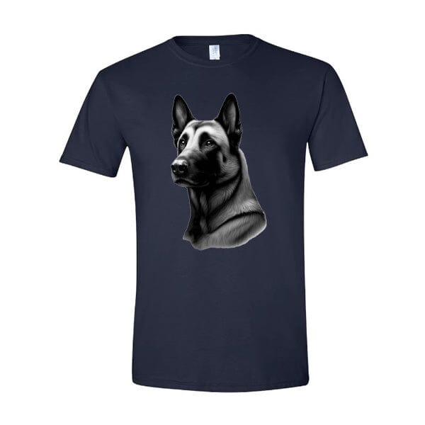 GSS - Malinois T-Shirts German Shepherd Shop Gildan Men's Crewneck Navy S