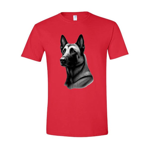 GSS - Malinois T-Shirts German Shepherd Shop Gildan Men's Crewneck Red S