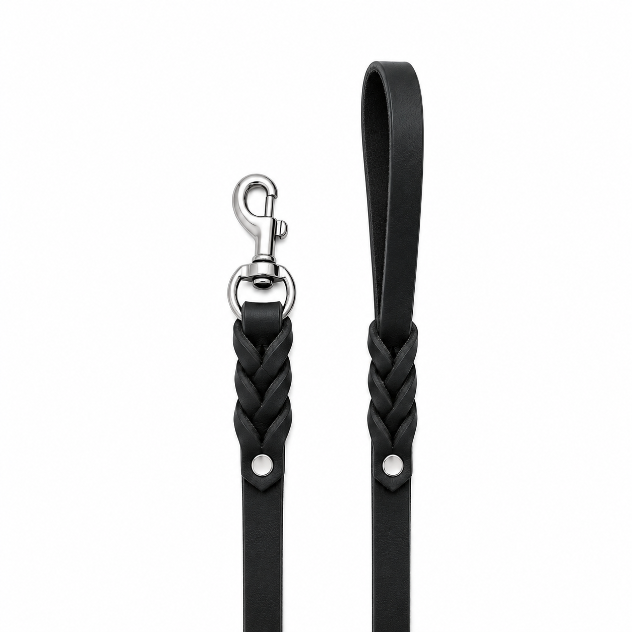 GSS 1/2" Lightweight Harness Leather Dog Leash with Stainless Steel Clasp