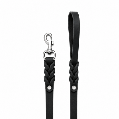 GSS 1/2" Lightweight Harness Leather Dog Leash with Stainless Steel Clasp