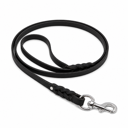 GSS 1/2" Lightweight Harness Leather Dog Leash with Stainless Steel Clasp