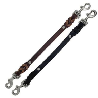 GSS - 16" Double Stainless Steel Clasp Leather Tab