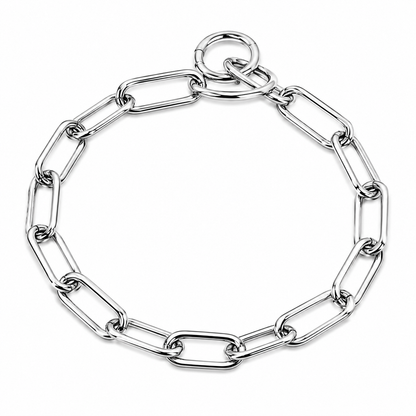 HERM SPRENGER - Chrome Long Link Fur Saver Collar 4mm